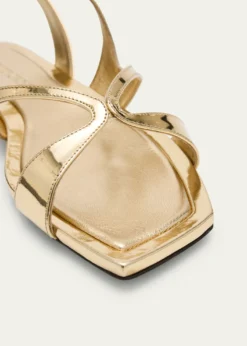 THIS ITEM IS NOT AVAILABLE.Jimmy ChooAyla Metallic Leather Ankle-Strap Sandals