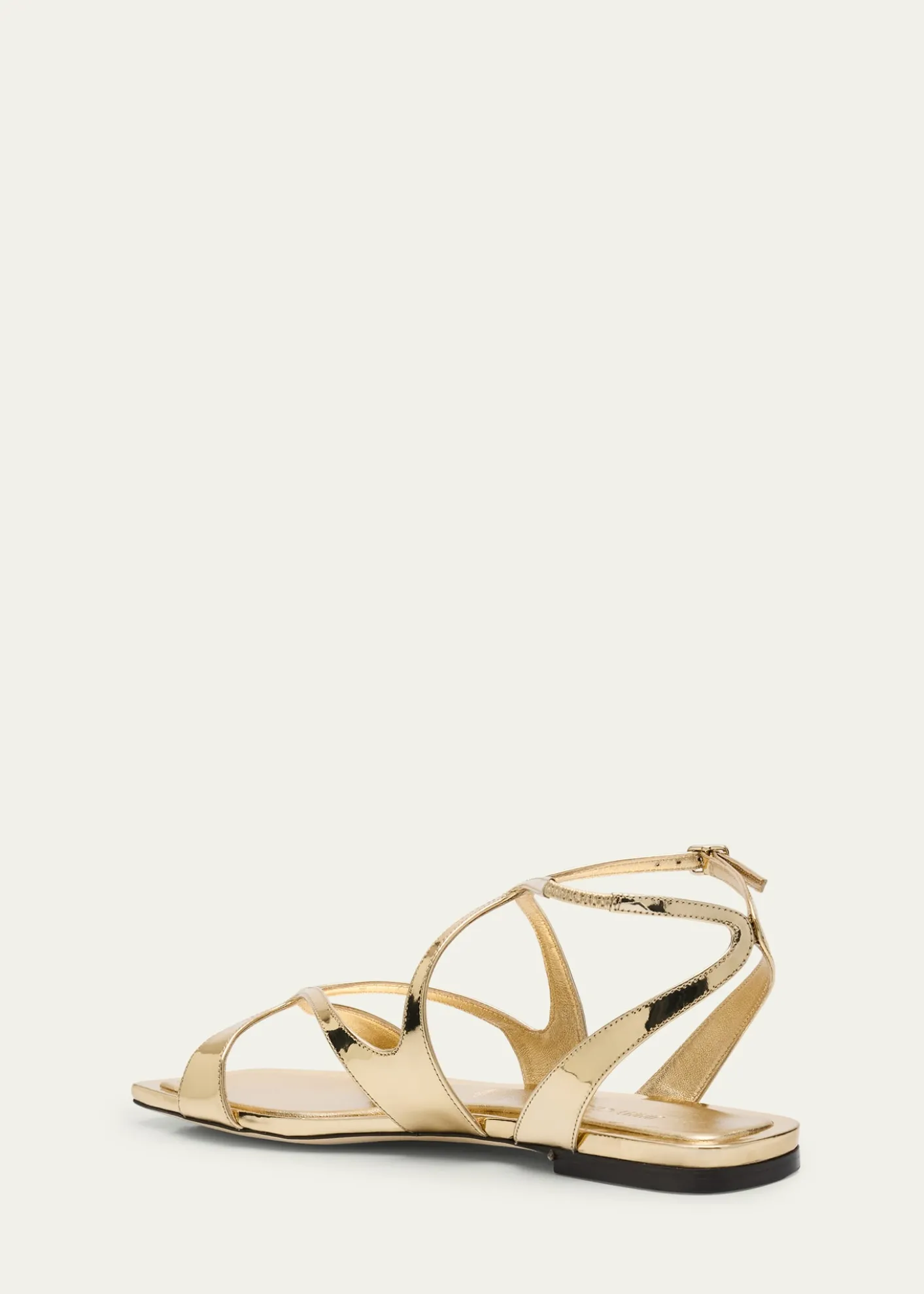 THIS ITEM IS NOT AVAILABLE.Jimmy ChooAyla Metallic Leather Ankle-Strap Sandals