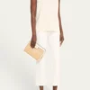 THIS ITEM IS NOT AVAILABLE.Jimmy ChooAvenue Logo Raffia Clutch Bag