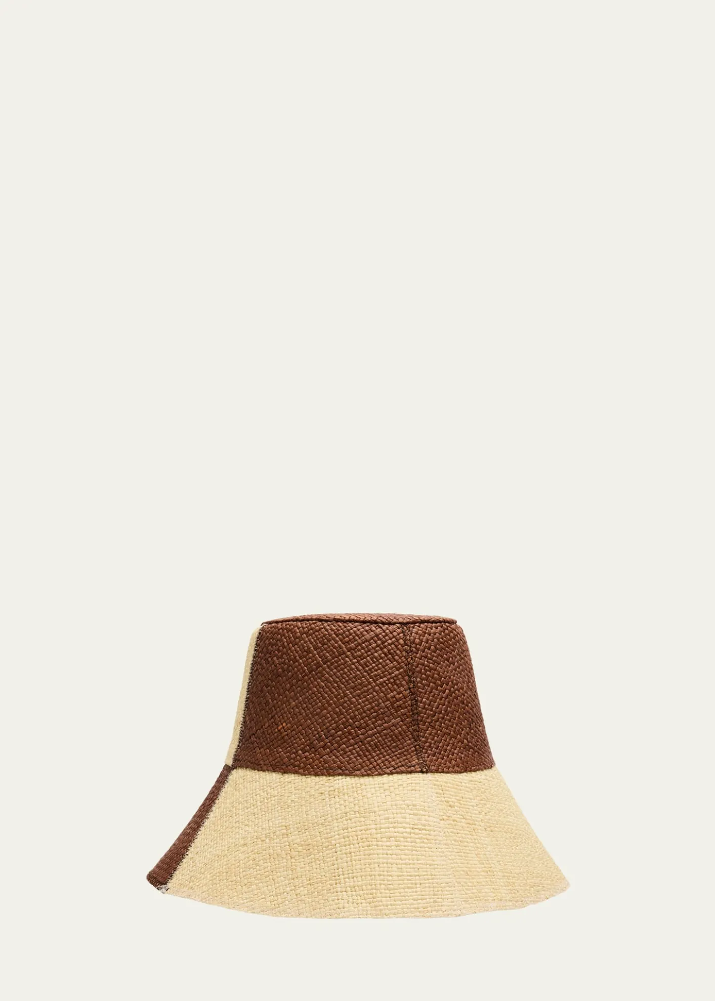 THIS ITEM IS NOT AVAILABLE.Johanna OrtizColorblock Woven Straw Bucket Hat