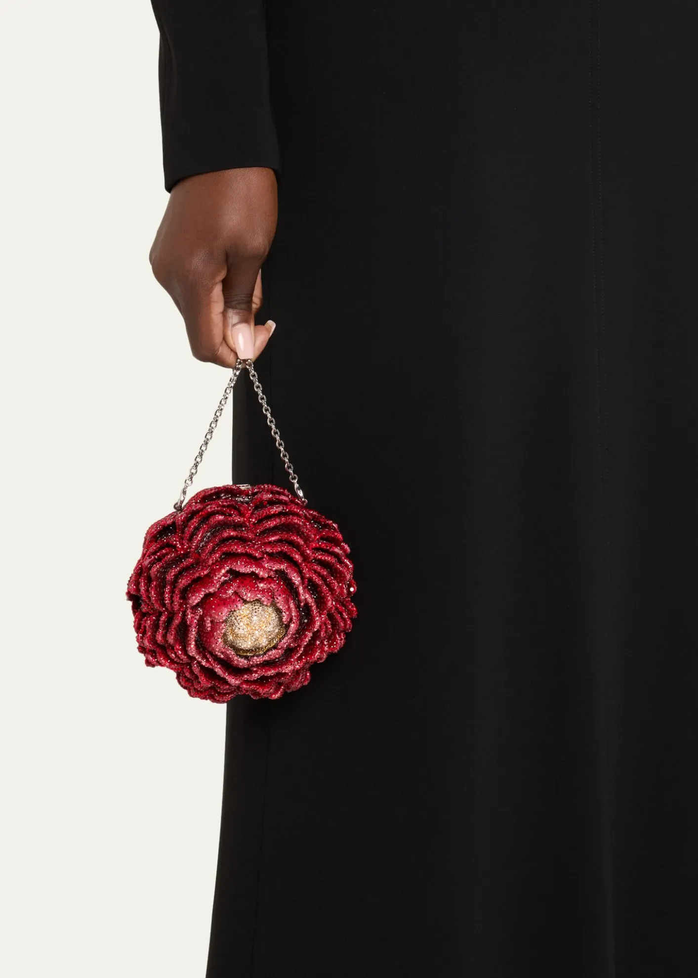 THIS ITEM IS NOT AVAILABLE.Judith Leiber CouturePeony Flame Crystal Clutch Bag