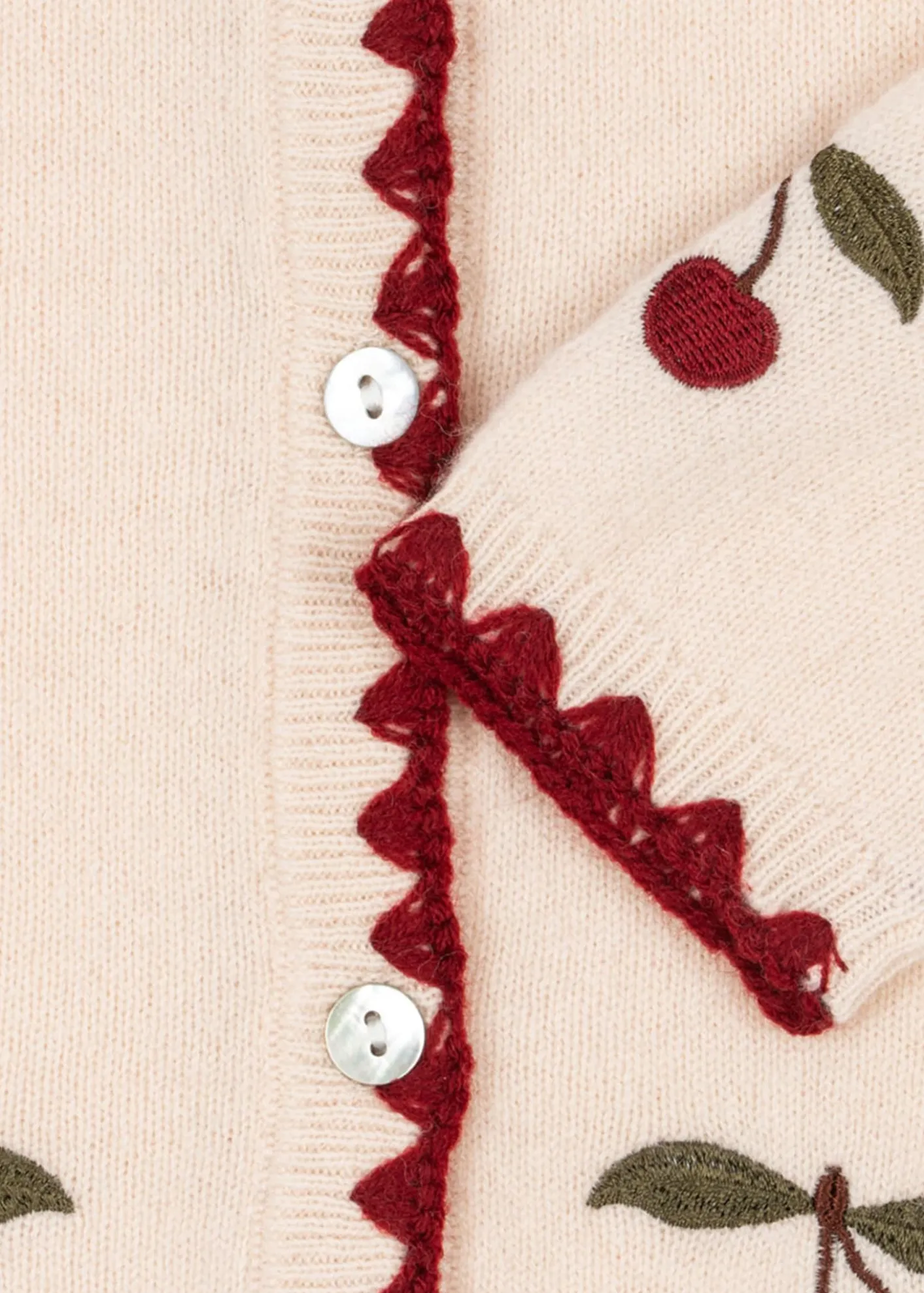 THIS ITEM IS NOT AVAILABLE.Konges SlojdCollette Cherry Embroidered Cardigan, Size 9M-10