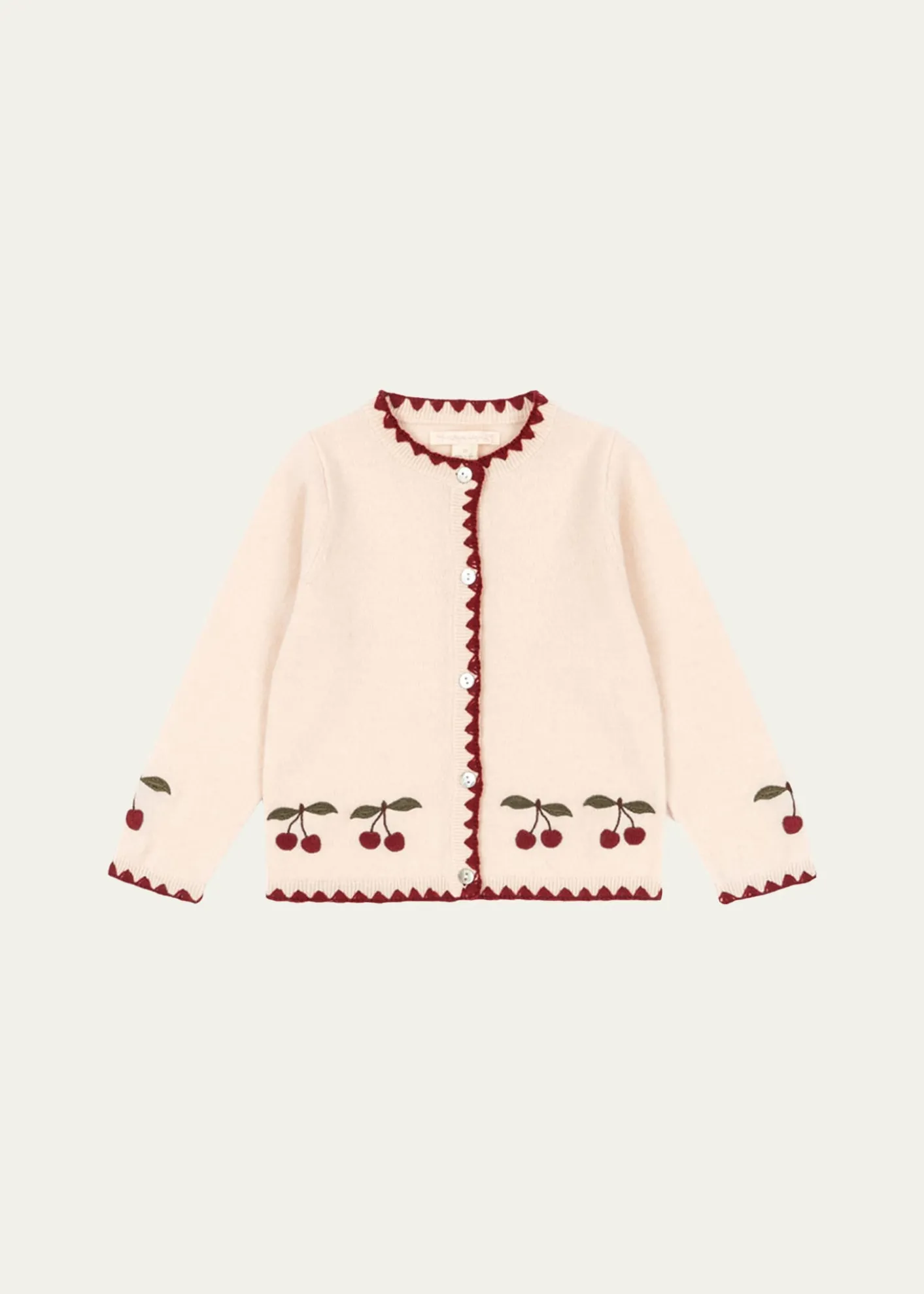 THIS ITEM IS NOT AVAILABLE.Konges SlojdCollette Cherry Embroidered Cardigan, Size 9M-10