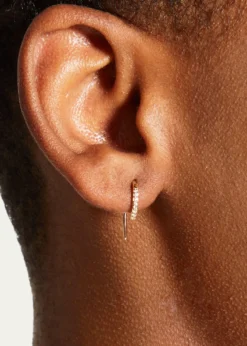 THIS ITEM IS NOT AVAILABLE.Lana14K Gold Diamond Mini Hooked Earrings