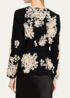 THIS ITEM IS NOT AVAILABLE.LibertineWhispering Blooms Belted Wrap Jacket