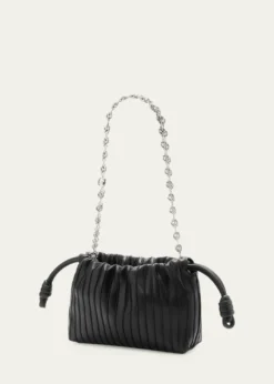 THIS ITEM IS NOT AVAILABLE.LoeweFlamenco Pleated Shoulder Bag in Napa Leather