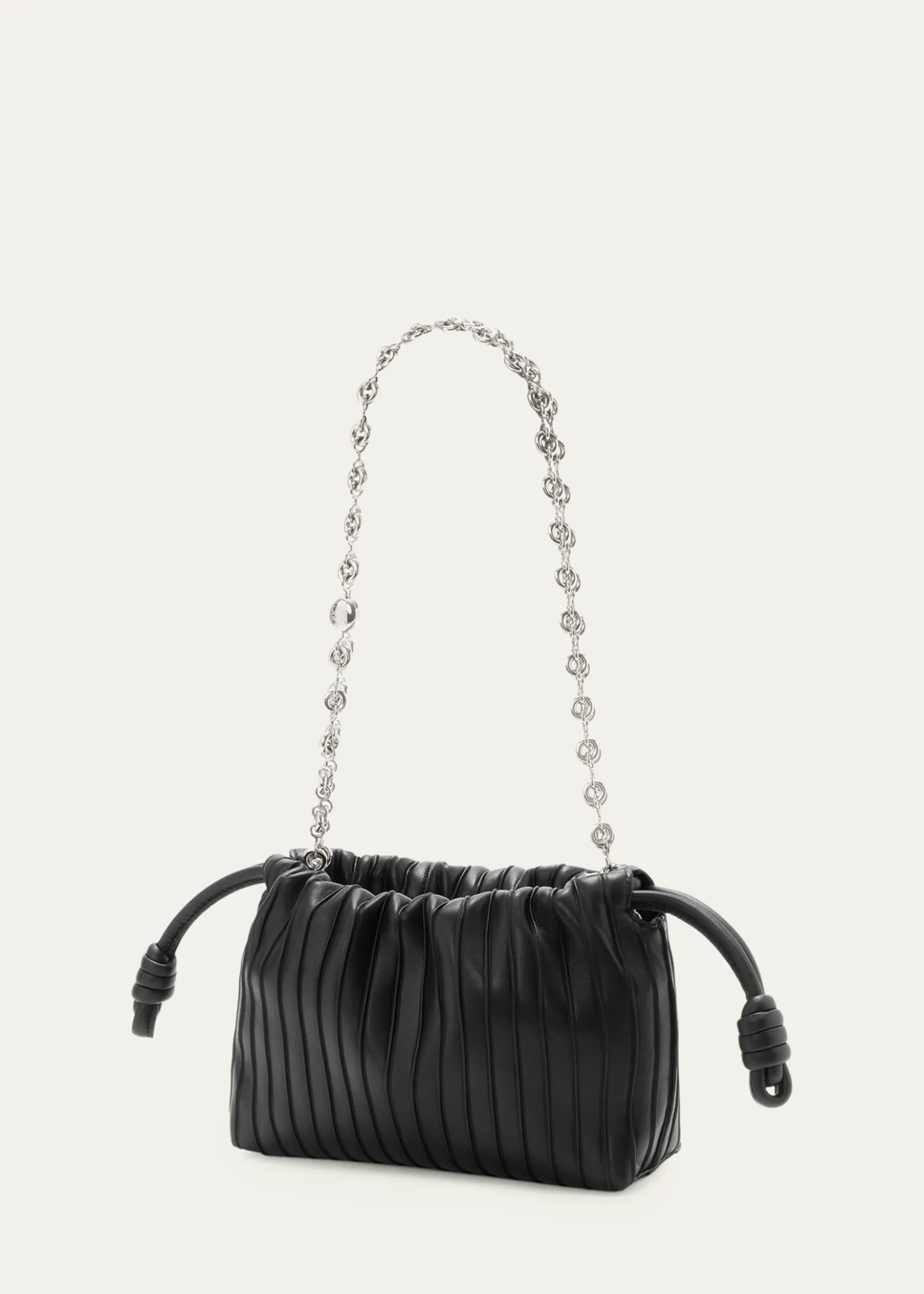 THIS ITEM IS NOT AVAILABLE.LoeweFlamenco Pleated Shoulder Bag in Napa Leather