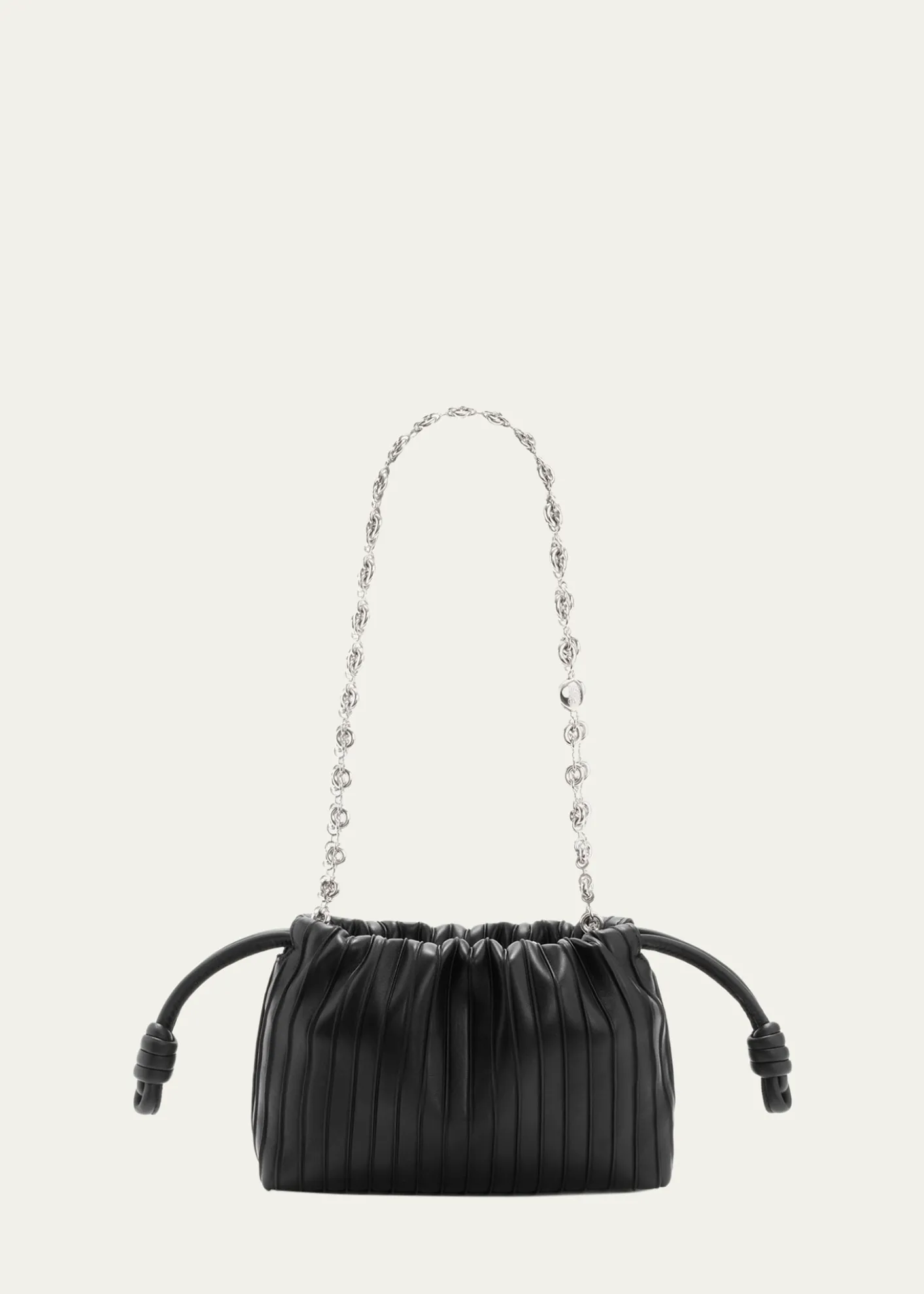 THIS ITEM IS NOT AVAILABLE.LoeweFlamenco Pleated Shoulder Bag in Napa Leather