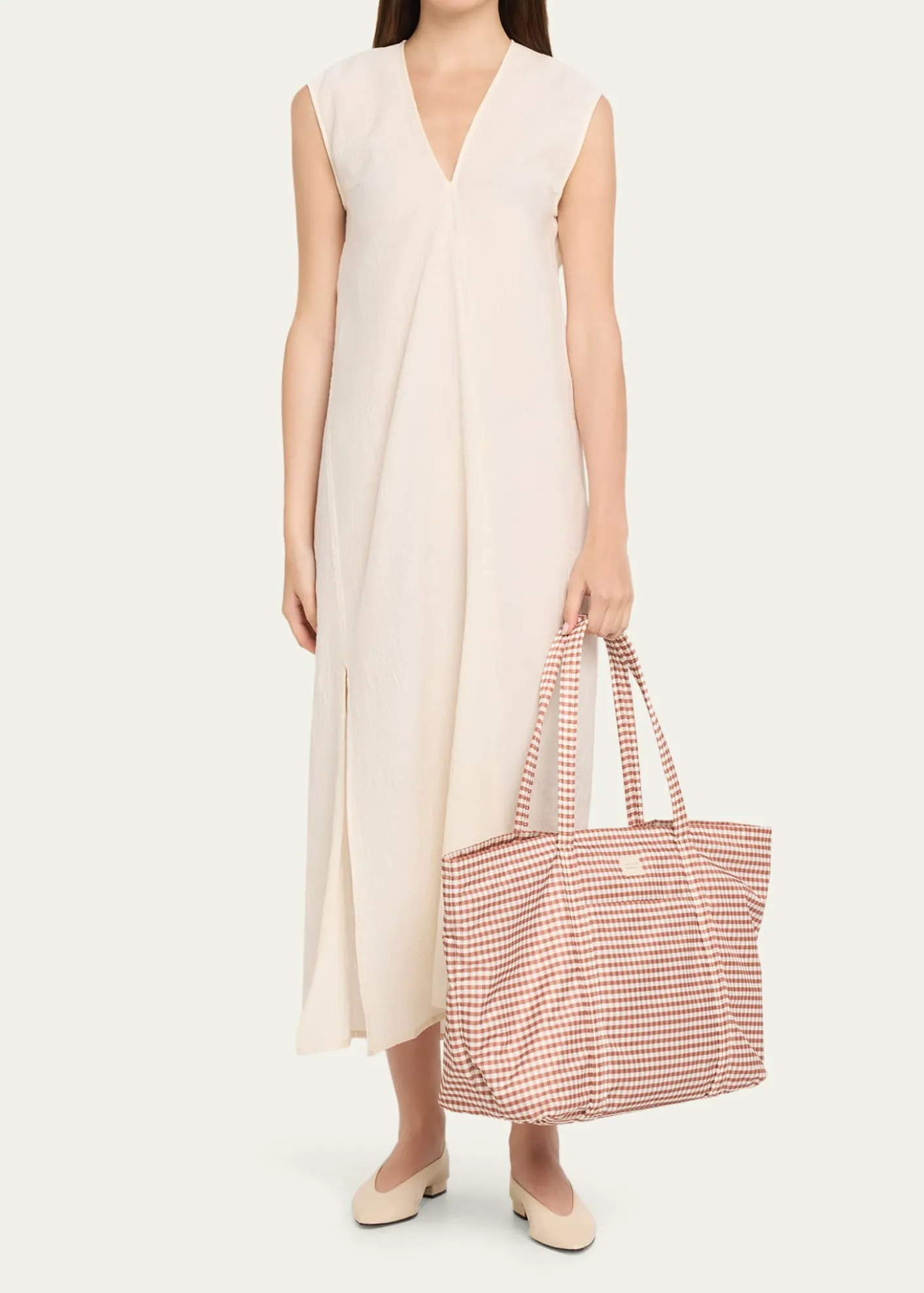 THIS ITEM IS NOT AVAILABLE.Loeffler RandallDina Travel Gingham Tote Bag