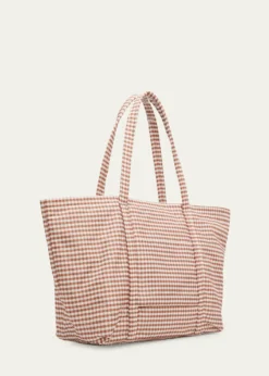 THIS ITEM IS NOT AVAILABLE.Loeffler RandallDina Travel Gingham Tote Bag
