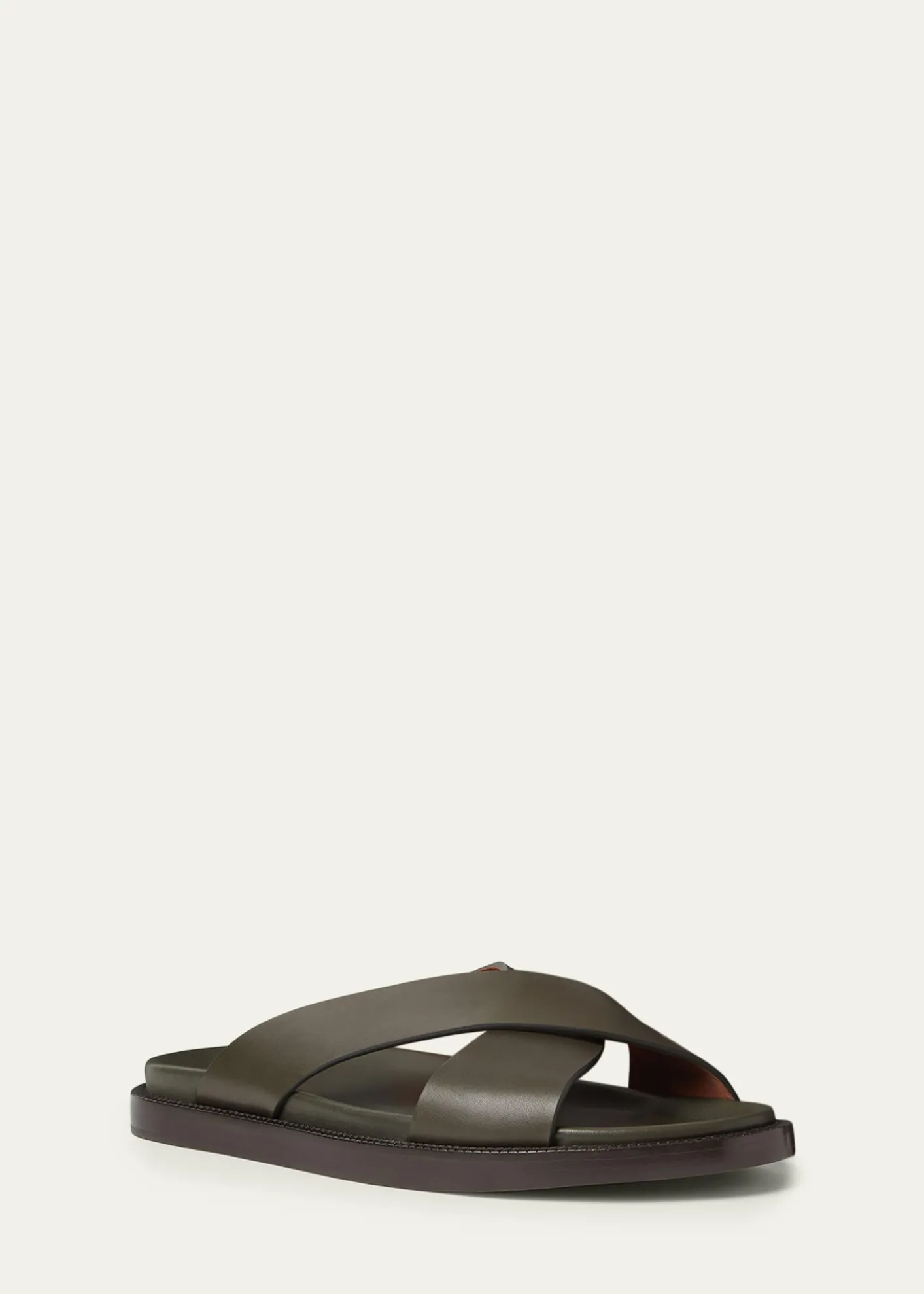 THIS ITEM IS NOT AVAILABLE.Loro PianaMen's Riviera Leather Slides