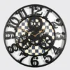 THIS ITEM IS NOT AVAILABLE.MacKenzie-ChildsLarge Courtly Check Farmhouse Wall Clock