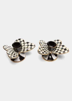 THIS ITEM IS NOT AVAILABLE.MacKenzie-ChildsCourtly Check Butterfly Candle Holders, Set Of 2