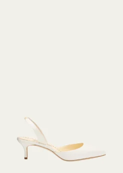 THIS ITEM IS NOT AVAILABLE.Manolo BlahnikCarolyne Kitten-Heel Halter Pumps