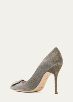 THIS ITEM IS NOT AVAILABLE.Manolo BlahnikHangisi 105mm Metallic Buckle Pumps
