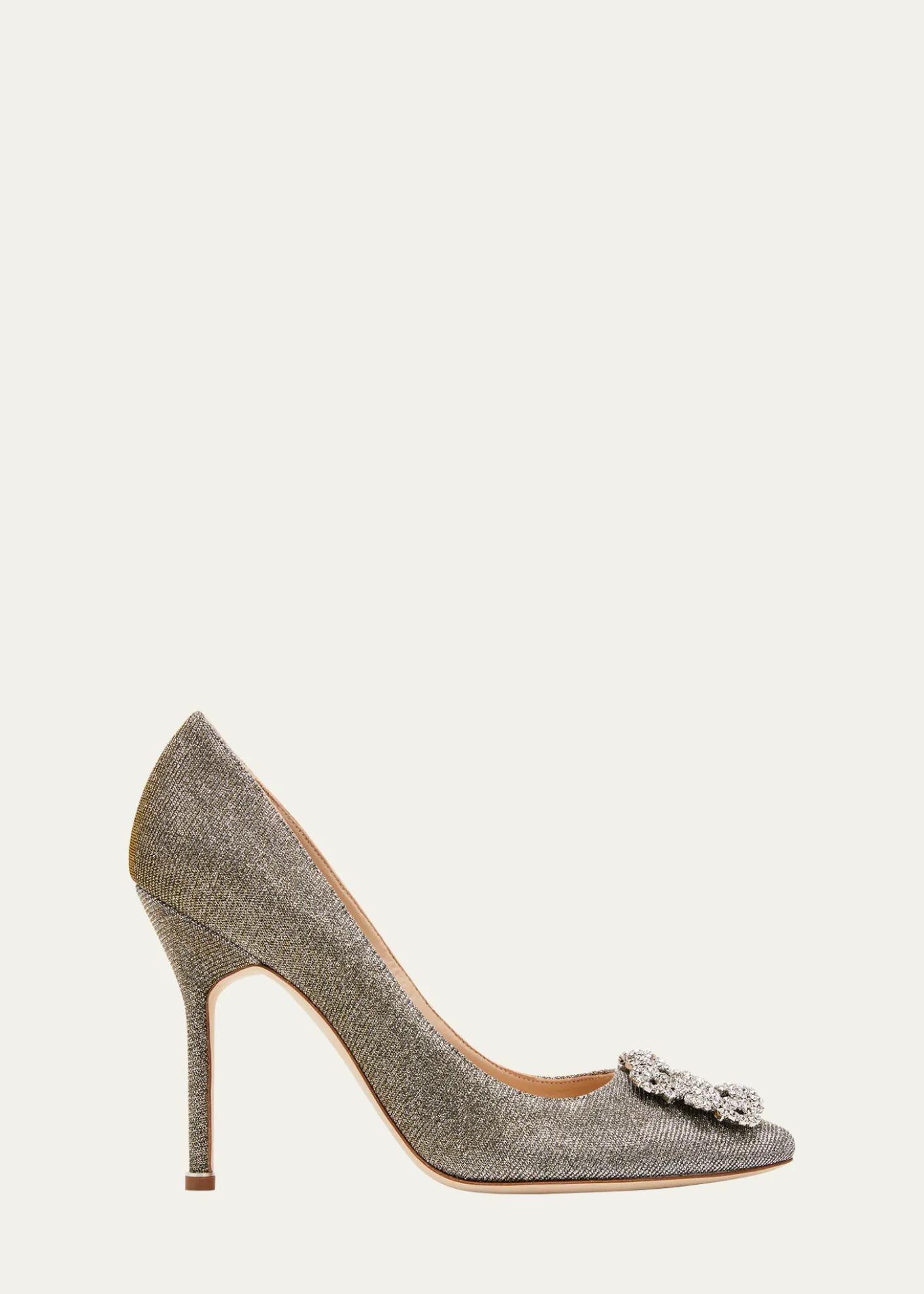 THIS ITEM IS NOT AVAILABLE.Manolo BlahnikHangisi 105mm Metallic Buckle Pumps