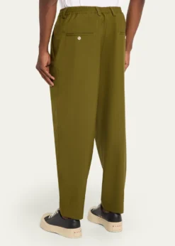 THIS ITEM IS NOT AVAILABLE.MarniMen's Wool Coulisse-Waist Pleated Trousers