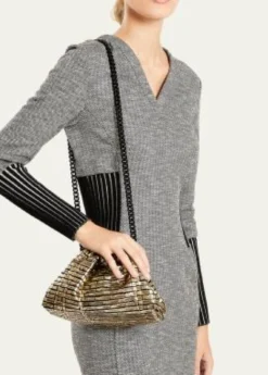 THIS ITEM IS NOT AVAILABLE.Maria La RosaGame Mini Ribbon Metallic Shoulder Bag