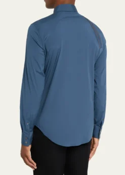THIS ITEM IS NOT AVAILABLE.McQueenMen's Logo-Tape Harness Dress Shirt