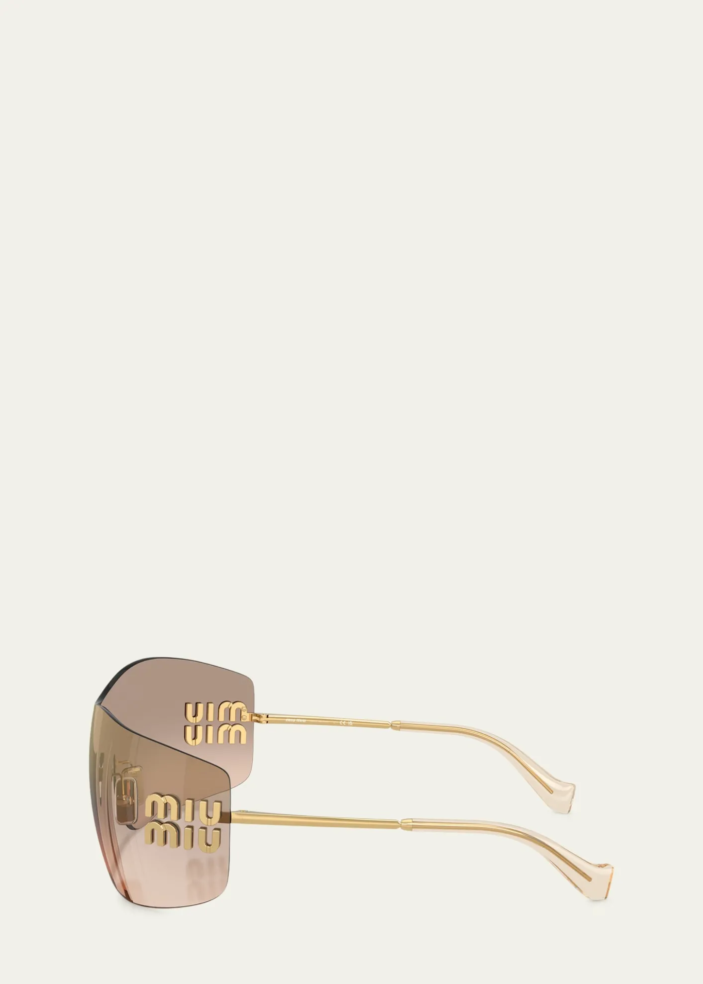 THIS ITEM IS NOT AVAILABLE.Miu Miu144MM Shield Sunglasses