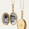THIS ITEM IS NOT AVAILABLE.Monica Rich KosannInfinity Diamond and Gold Locket Necklace