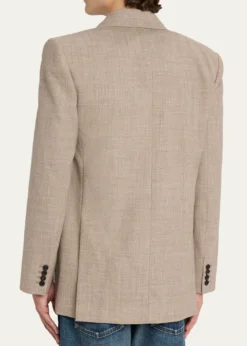 THIS ITEM IS NOT AVAILABLE.Saint LaurentMen's Double-Breasted Blazer Jacket