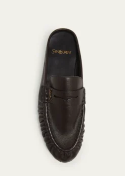 THIS ITEM IS NOT AVAILABLE.Saint LaurentLe Loafer Leather Penny Loafer Mules