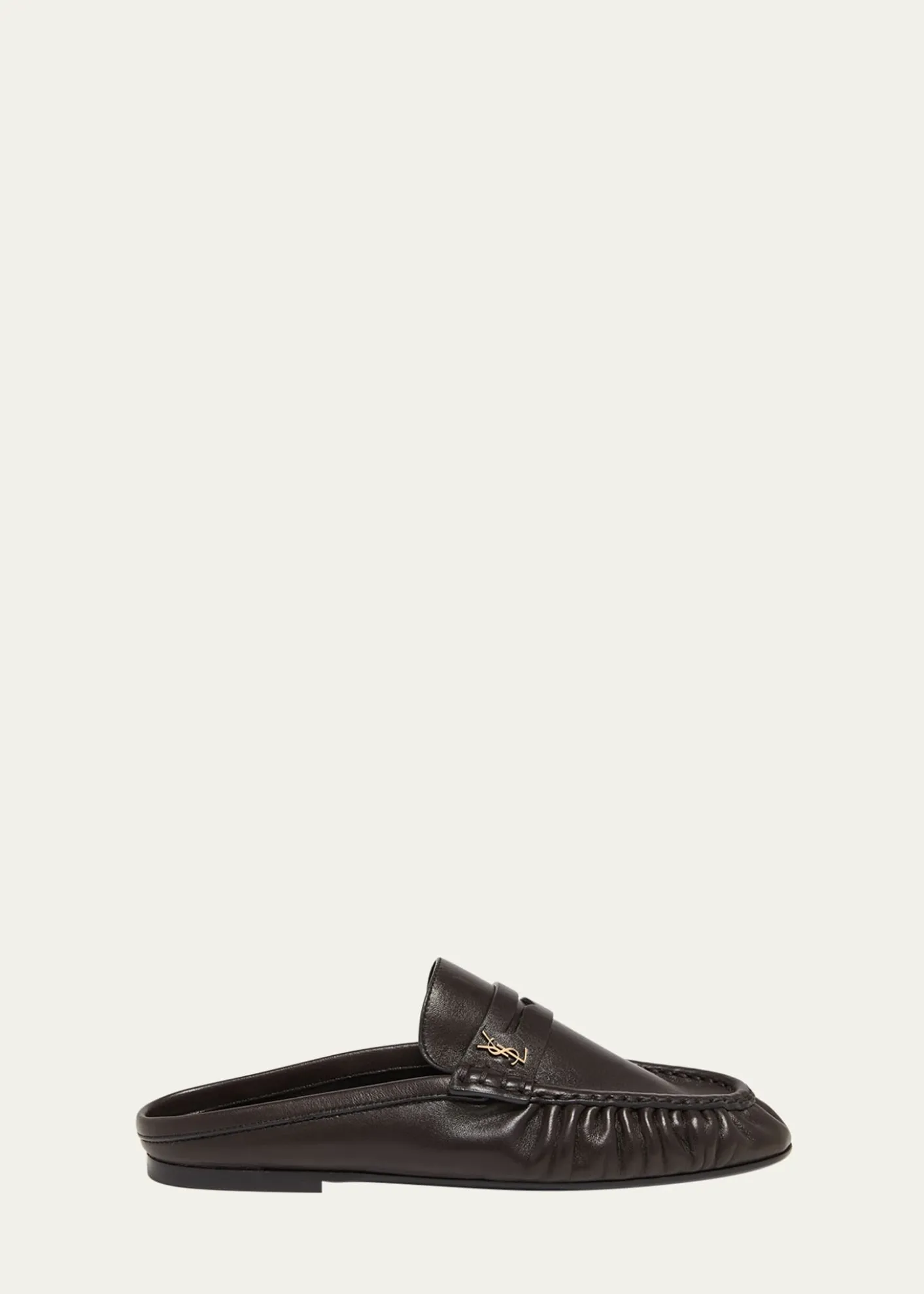 THIS ITEM IS NOT AVAILABLE.Saint LaurentLe Loafer Leather Penny Loafer Mules