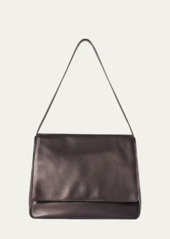 THIS ITEM IS NOT AVAILABLE.THE ROWNuance Flap Shoulder Bag in Leather