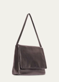 THIS ITEM IS NOT AVAILABLE.THE ROWNuance Flap Shoulder Bag in Leather