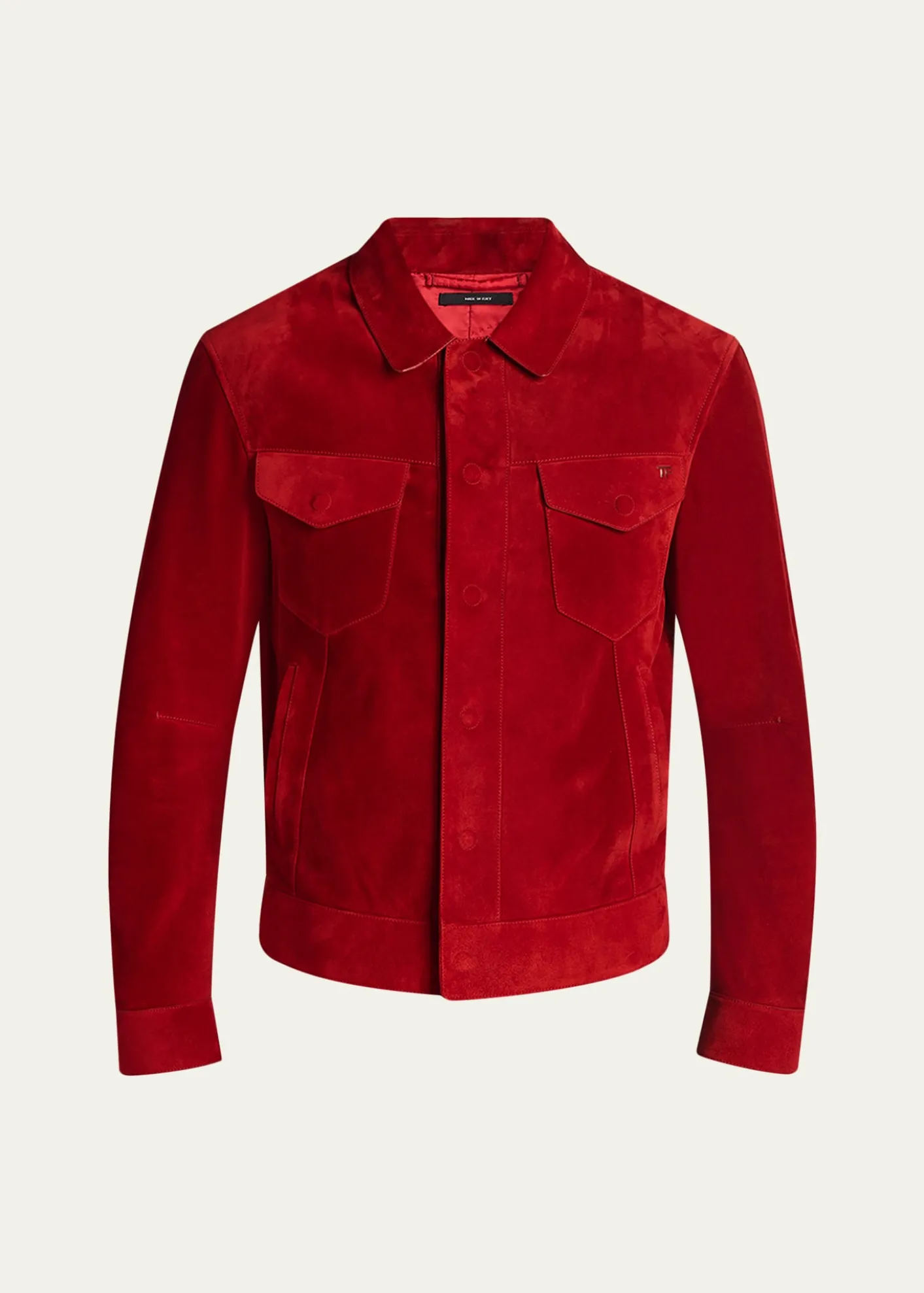 THIS ITEM IS NOT AVAILABLE.TOM FORDMen's Suede Snap-Front Western Jacket