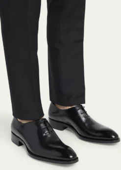 THIS ITEM IS NOT AVAILABLE.TOM FORDMen's Burnished Leather Oxfords