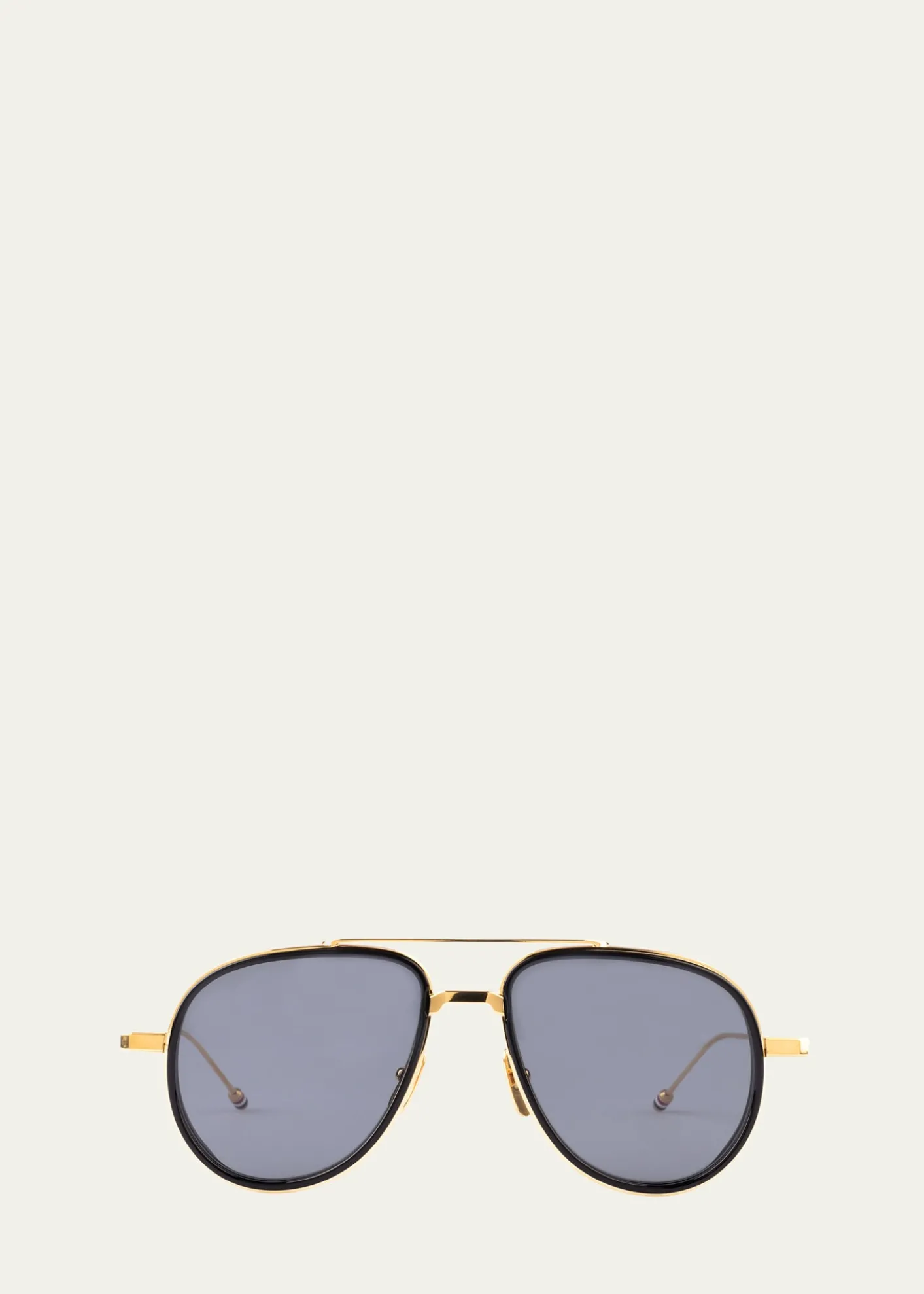 Thom BrowneMen's Acetate and Titanium Aviator Sunglasses