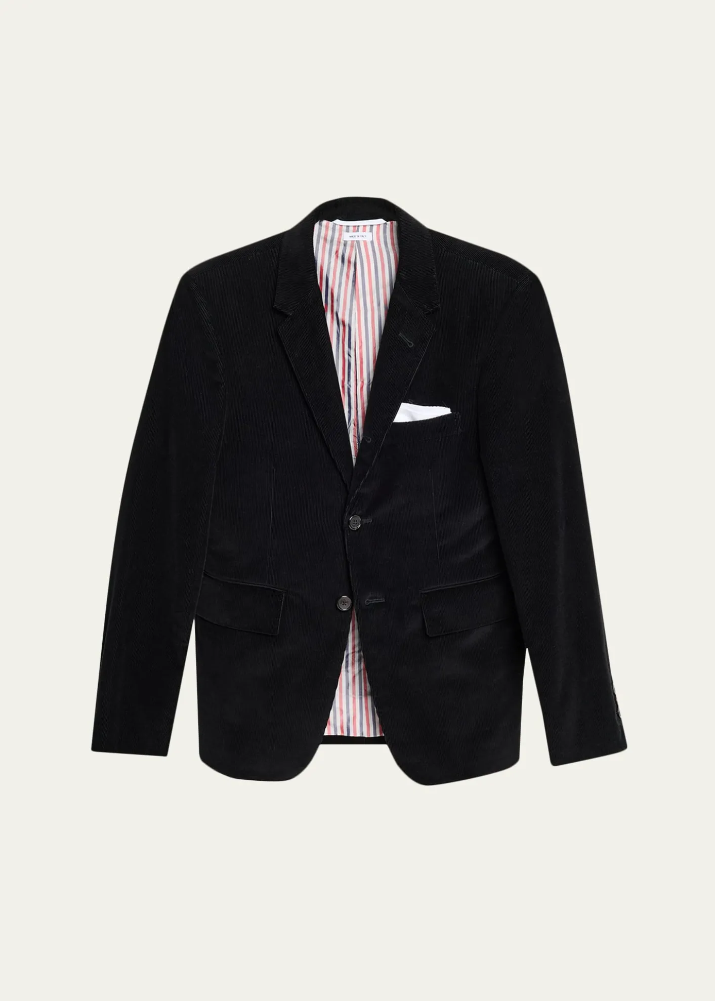 Thom BrowneMen's Corduroy Stripe-Lined Blazer