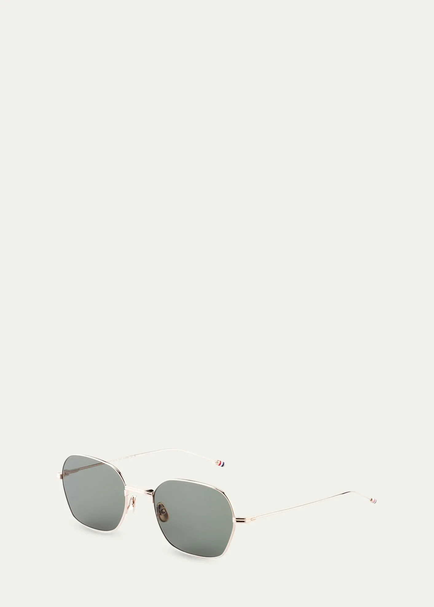 Thom BrowneMen's Titanium Rectangle Sunglasses