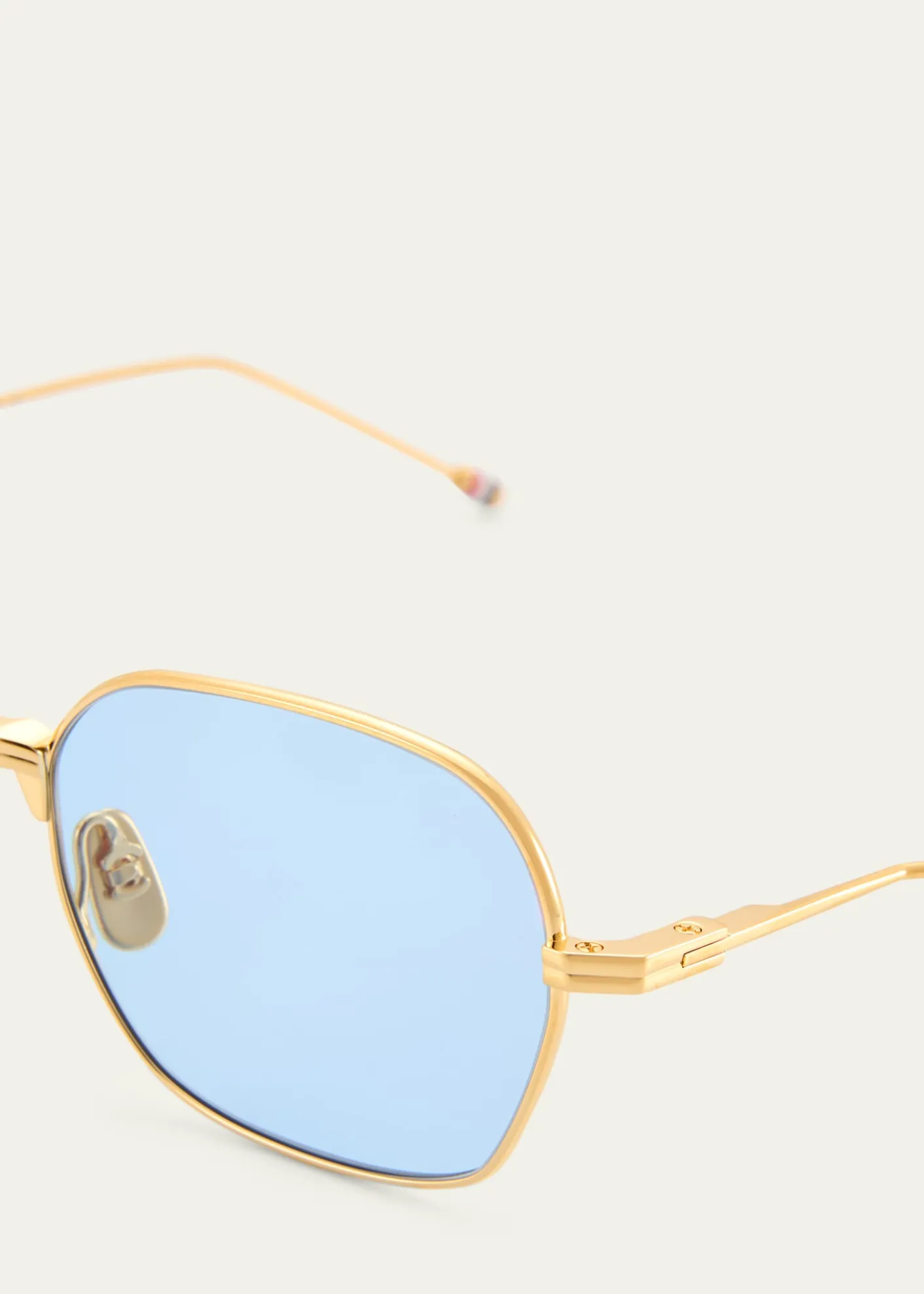 Thom BrowneMen's Titanium Rectangle Sunglasses