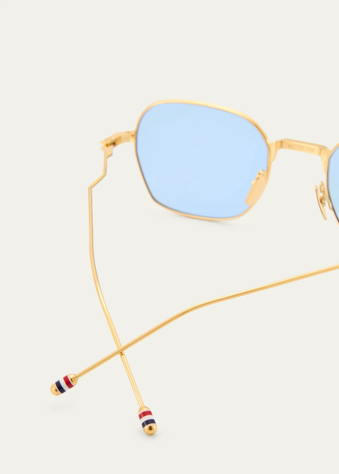 Thom BrowneMen's Titanium Rectangle Sunglasses