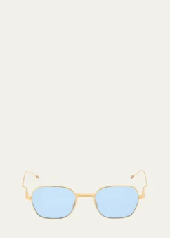 Thom BrowneMen's Titanium Rectangle Sunglasses