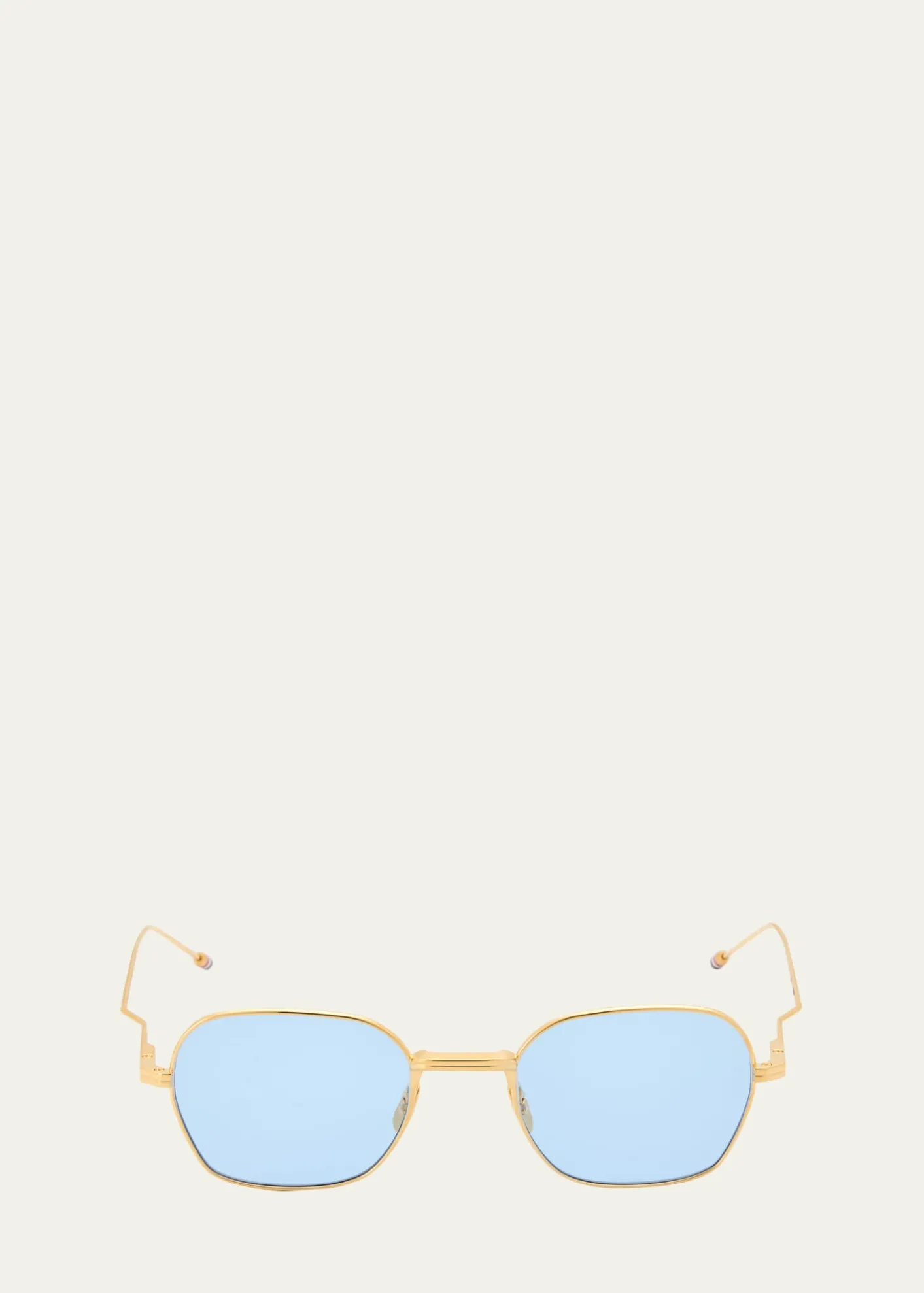 Thom BrowneMen's Titanium Rectangle Sunglasses
