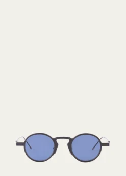 Thom BrowneMen's Titanium Round Sunglasses