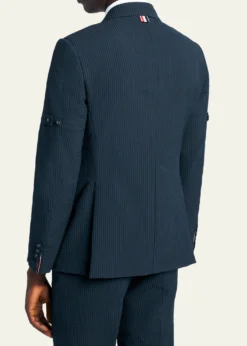 Thom BrowneMen's Wool Seersucker Single-Breasted Sport Coat