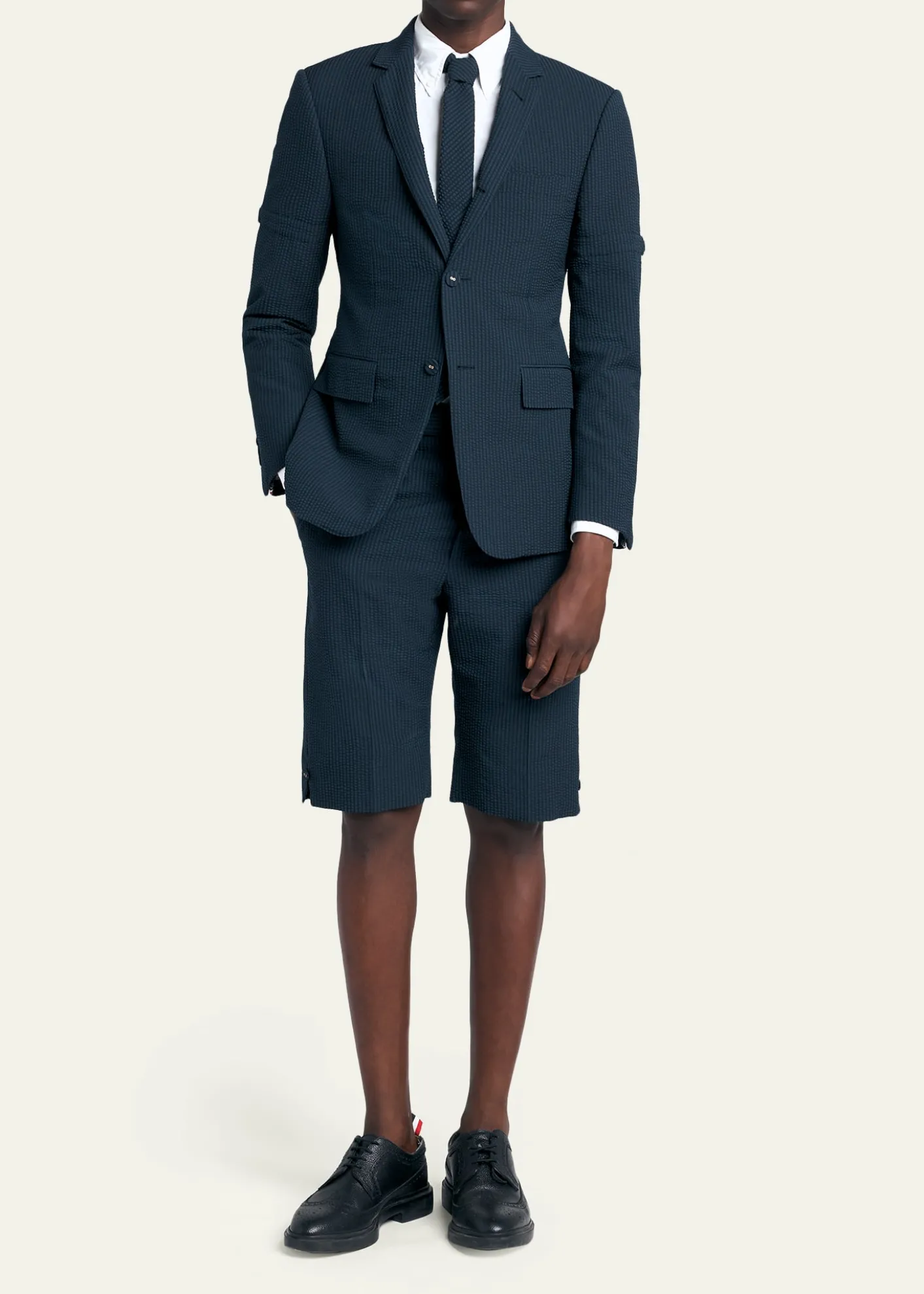 Thom BrowneMen's Wool Seersucker Single-Breasted Sport Coat
