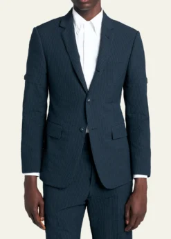 Thom BrowneMen's Wool Seersucker Single-Breasted Sport Coat