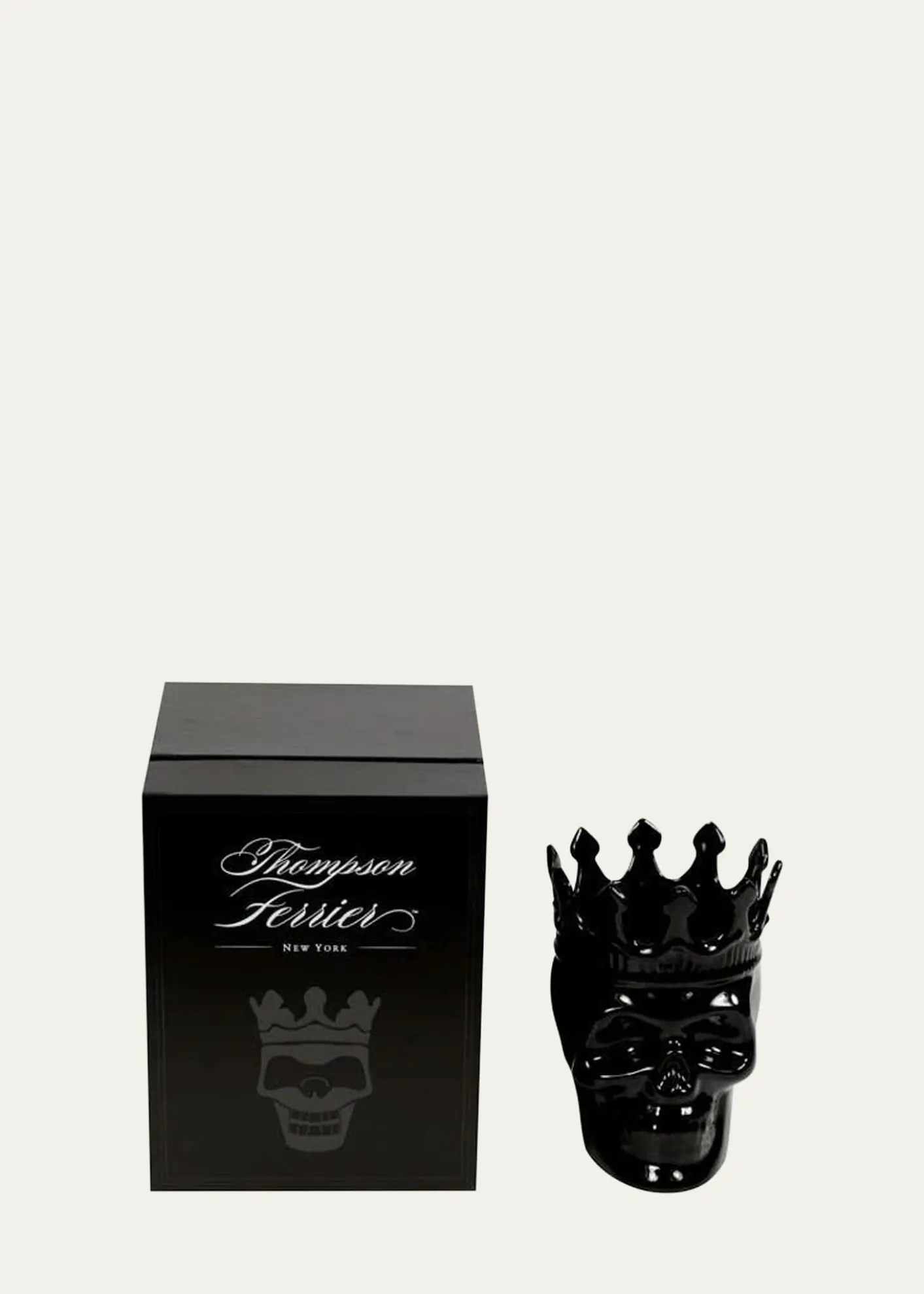 Thompson FerrierBlack Dants Skull Candle, 23.3 oz. - Secret Sucre Scent