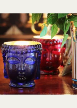 Thompson Ferrier40 oz Caesonia Sapphire Blue Buddha Candle