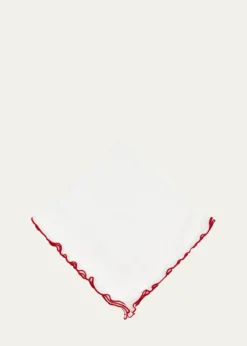 Tina Chen DesignsRed Lettuce Edge Napkin