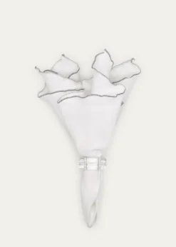 Tina Chen DesignsSilver Lettuce Edge Napkin