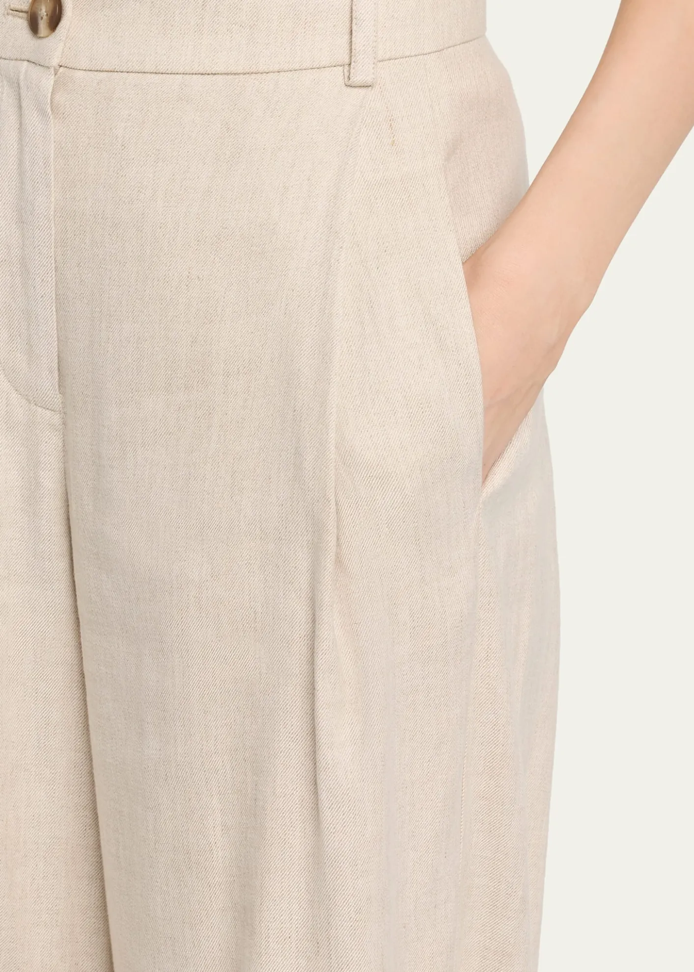 ToccinElowen Pleated Pants with Ankle Ties