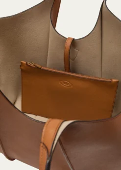 Tod'sMedium Leather T Timeless Tote Shopping Bag