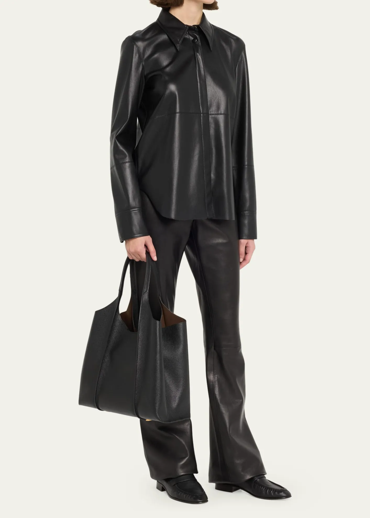 Tod'sMedium Leather T Timeless Tote Shopping Bag